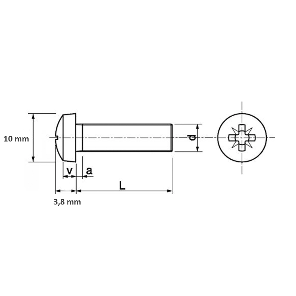 Ryde VISSERIE MARINE TÊTE PLATE - M5 2 Ryde VISSERIE MARINE TÊTE PLATE - M5 – Image 2