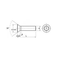 Ryde VISSERIE MARINE POUR FOIL TORX - M6